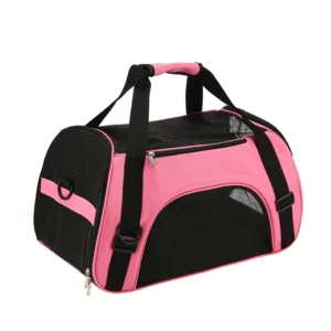 Portable Mesh Cat & Dog Carrier Bag, Foldable Travel Handbag